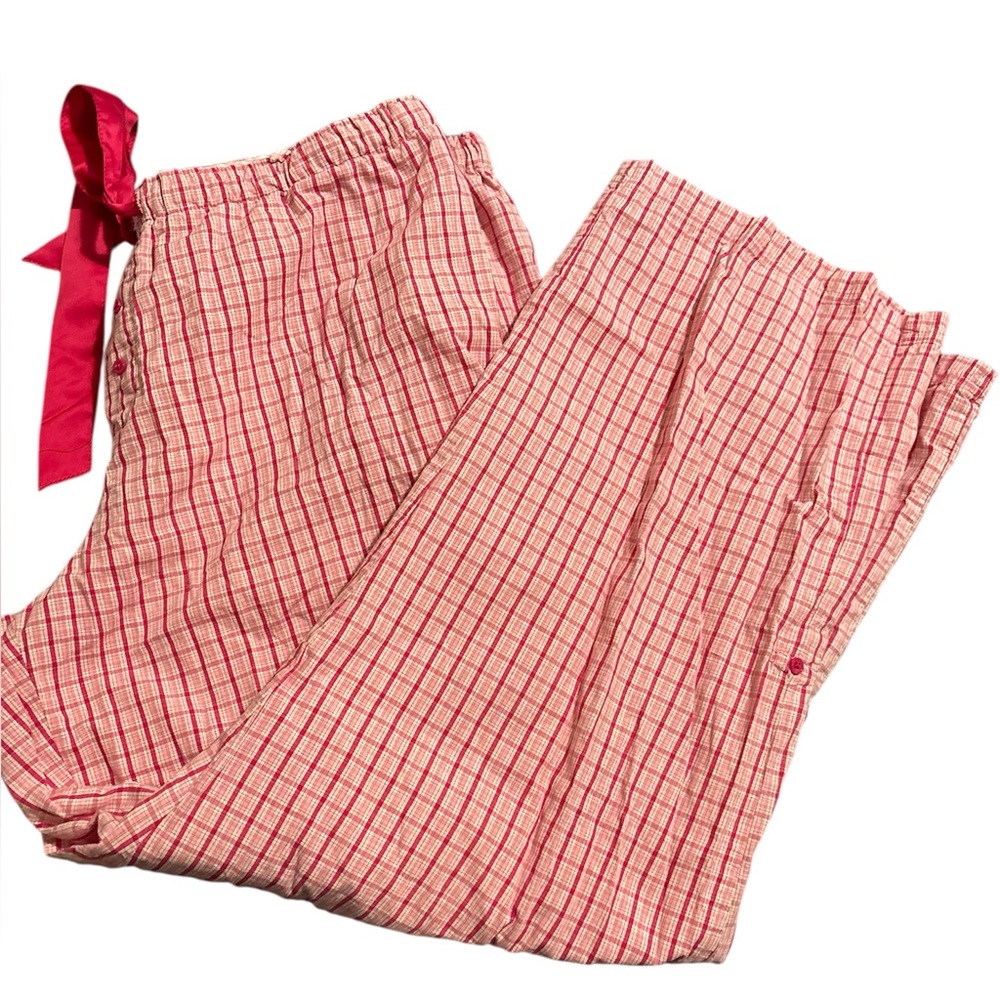 🔵🔵Faded Glory Pink Plaid Pajama Pants